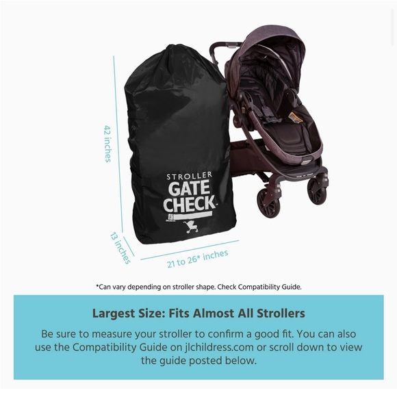 J.L. Childress Gate Check Bag for Single & Double Strollers for Airplane🛬NWT🏷️ - Picture 7 of 11